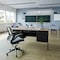 Flash Furniture 30 in D X White Oak, 60 in W X GC-M-BLK-179-WHTOAK-GG - alternate 1